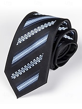 abordables Cravates et nœuds papillon pour hommes-Cravate étroite de 6 cm pour homme - motif à rayures, fleurs, carreaux, élégante cravate en soie tissée pour les affaires, les mariages et les événements formels
