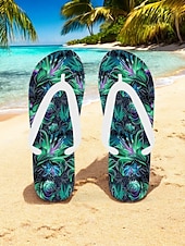 preiswerte Urlaubsandalen-Bunte Flip-Flops mit Blumenmuster für Damen – lebendige Strandsandalen im Bohème-Stil für den Sommer am Pool und im Resort