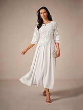 levne Dámské černé šaty-Dámské Maxi šaty Áčkové šaty Elegantní Formální Formální Svatební host Běžný Bez vzoru 3/4 délka rukávu Tričkový Bílá Léto Jaro Podzim
