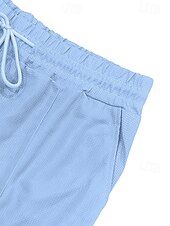 olcso Vakáció-Férfi Pólóingek Quarter Zip Polo Szabadtéri Hétköznapi viselet Hajtóka Rövid ujjú Divat Hawaii Sima 2 db Nyár Normál Fekete Fehér Sötétkék Királykék Lóhere Khakizöld Pólóingek