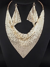 billiga Örhängen-Dam Halsband Elegant Gata Geometri Örhänge