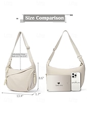 お買い得  クロスボディ・バッグ-女性用軽量クロスボディショルダーバッグ - 調節可能なストラップ付きのカジュアルな防水ナイロンスリングバッグ、旅行、ショッピング、日常使いに最適なマルチポケットデザイン