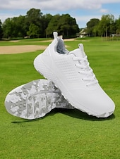 levne Dámské golfové boty-dámské elegantní golfové boty - voděodolné s technologií soft spike, ideální pro zvýšení stability švihu