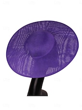 Χαμηλού Κόστους Καπέλα Γιορτής-Καπέλο Ψεύτικου Λινών Bowler  Cloche Επίσημο Βικτοριανό Με Καθαρό Χρώμα Με Καπέλο