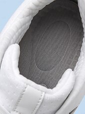 preiswerte Damen Golfschuhe-Damen Turnschuhe Flyknit Schuhe Outdoor Täglich Reise Kontrastfarbe Flacher Absatz Runde Zehe Sport Brautkleider schlicht Komfort Wanderschuhe Kunstleder Fliegendes Weben Schnürsenkel Weiß / Blau