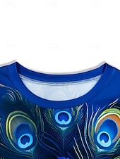 ieftine Tricou cu animale-Pentru femei Tricou Topuri de vară Grafic Clasic Casual Manșon scurt Stil Nautic Crop Tops Zilnic Sfârșit de săptămână Imprimeu Curcubeu Vară Primăvară Toamnă