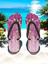 preiswerte Urlaubsandalen-Bunte Flip-Flops mit Blumenmuster für Damen – lebendige Strandsandalen im Bohème-Stil für den Sommer am Pool und im Resort