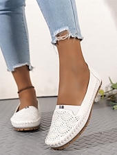 preiswerte Damenhausschuhe und -halbschuhe-Damen-Slipper mit Strasssteinen – glitzernde, ausgehöhlte flache Schuhe zum Gehen und Autofahren