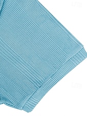  Per uomo Maglia da golf Polo da Golf Casuale Lavoro Bavero Manica Corta Essenziale Moderno Semplice Patchwork Bottoni Estate Vestibilità regolare Bianco Grigio chiaro Cachi Azzurro chiaro Maglia da