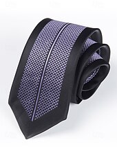abordables Cravates et nœuds papillon pour hommes-Cravate étroite de 6 cm pour homme - motif à rayures, fleurs, carreaux, élégante cravate en soie tissée pour les affaires, les mariages et les événements formels