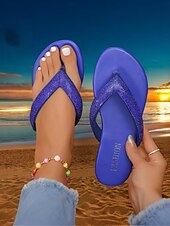 olcso Nyári szandálok-női strasszokkal díszített flip flop szandál – stílusos és kényelmes alkalmi szandál nyárra, strandra és nyaralásra