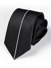 abordables Cravates et nœuds papillon pour hommes-Cravate étroite de 6 cm pour homme - motif à rayures, fleurs, carreaux, élégante cravate en soie tissée pour les affaires, les mariages et les événements formels