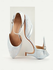 cheap 1920s-Women&#039;s 1950s Lace Ankle Strap Heels – Elegant Pointed Toe Kitten Heel Shoes for Weddings, Parties, and Formal Occasions
