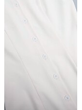 ieftine Rochii de absolvire-Pentru femei Rochii Midi Rochie albă Rochie de absolvire Modă Zi de Naștere Concediu Absolvire Fit regulat Simplu Fără manșon Guler Cămașă Negru Alb Vară