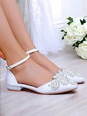 abordables Officiel-ballerines à bout pointu ornées de pierres précieuses vertes – chaussures de mariage et de soirée pour femmes de style vintage