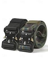 preiswerte Herrengürtel-robuster taktischer Gürtel im Camouflage-Muster mit Metallschnalle – stilvoll und praktisch für Outdoor-Fans, die gerne wandern, campen und militärische Aktivitäten mögen