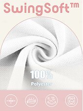 abordables Vestido de golf femenino-Mujer Vestido de tenis Blanco Sin Mangas Vestidos Ropa de golf para damas Ropa Trajes Ropa Ropa