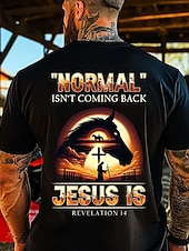  Männer Bibel Jesus Christliches T-Shirt Kurzarm T-Shirt 3D Druck Rundhalsausschnitt Shirt Designer Lässig Party Urlaub Schwarz Blau Grün Sommer Frühling Kleidung Apparel