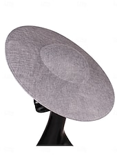 Χαμηλού Κόστους Καπέλα Γιορτής-Καπέλο Ψεύτικου Λινών Bowler  Cloche Επίσημο Βικτοριανό Με Καθαρό Χρώμα Με Καπέλο