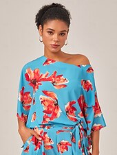 economico Kimono da donna-camicia a maniche corte in raso