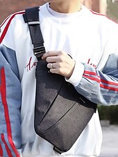 levne Pánské tašky-pánská nepromokavá taška přes rameno náprsní taška - módní crossbody náprsní taška, lehká taška přes rameno, vhodná na cestování, do práce i na každodenní využití ve volném čase