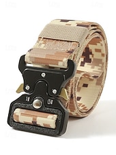 preiswerte Herrengürtel-robuster taktischer Gürtel im Camouflage-Muster mit Metallschnalle – stilvoll und praktisch für Outdoor-Fans, die gerne wandern, campen und militärische Aktivitäten mögen