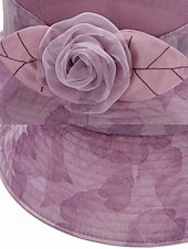 billige Damehatter-elegant blomstersolhatt for kvinner - lett pustende bøttehatt med bred brem med rosedekor, pustende og UV-beskyttelse, perfekt for strand, reise og sommer utendørsaktiviteter