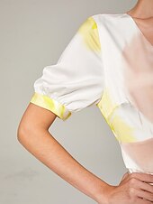 economico Abiti floreali-abito midi elegante e svolazzante con macchie floreali