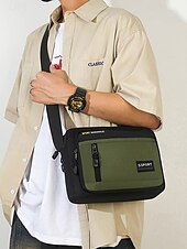 olcso Férfitáskák-Férfi taktikai crossbody futártáska crossbody táska - vízálló nylon válltáska több zsebbel, alkalmi katonai stílusú válltáska utazáshoz, munkához és szabadtéri tevékenységekhez