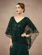 preiswerte Einfaches Kleid-A-Linie Brautmutterkleid Elegant V Ausschnitt Knielang Spitze Halbarm mit Spitze Einfarbig 2025