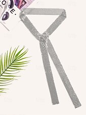 billiga Halsdukar för kvinnor-chokerhalsduk i silver strass för kvinnor – gnistrande statement-halsband för fester, nattklubbar och festivalkläder