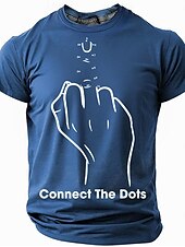 economico Magliette divertenti da uomo-Maglietta divertente offensiva slang per uomini maniche corte stampa 3D girocollo moda quotidiana abbigliamento da strada nera rossa blu estivo primaverile S M L XL XXL XXXL