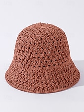 abordables Chapeaux pour femmes-Chapeau de paille vintage pour femme – chapeau de soleil respirant tissé à la main, léger et pliable, chapeau de plage élégant pour les vacances d&#039;été, les voyages et les activités de plein air