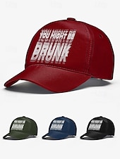 billige Herrehatter-morsom full baseballcaps – justerbar unisex-festlue, uformell snapback for menn og kvinner, nytt drikketilbehør for festivaler, barer og kvelder