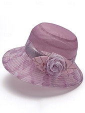 billige Damehatter-elegant blomstersolhatt for kvinner - lett pustende bøttehatt med bred brem med rosedekor, pustende og UV-beskyttelse, perfekt for strand, reise og sommer utendørsaktiviteter