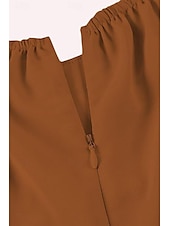 abordables Robes de vacances-Femmes Robe Midi Robe en coton et lin Mode Basique Moderne Quotidien Fête Sortir Coupe régulière Uni Manche Courte Épaules Dénudées Vert Claire Bleu Roi Violet Marron Été