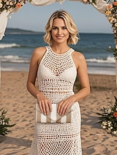 voordelige Clutches &amp; Avondtasjes-dames gestreepte geweven envelop clutch - met ketting, kan op één schouder of crossbody worden gedragen, modieus en veelzijdig, geschikt voor strandfeestjes en dagelijks gebruik zwart rood kaki