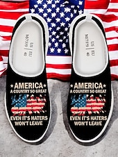  Юбилейные мужские патриотические дышащие слипоны с принтом флага США к 250-летию США - кроссовки для Дня независимости и повседневной носки