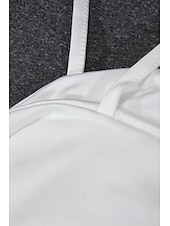 economico Abiti di Laurea-Per donna Mini Abito Abito Bianco Abito da laurea Abito Sottoveste Abito arricciato Moda Laurea Data Uscire Vestibilità regolare Semplice Senza Maniche Spalline sottili Rosa cipria Nero Bianco Rosso