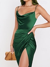 economico Abiti di Laurea-Per donna Mini Abito Abito Bianco Abito da laurea Abito Sottoveste Moda Moderno Compleanno Laurea Data Vestibilità regolare Semplice Senza Maniche Spalline sottili Rosa chiaro Nero Bianco Rosa Estate