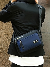 olcso Férfitáskák-Férfi taktikai crossbody futártáska crossbody táska - vízálló nylon válltáska több zsebbel, alkalmi katonai stílusú válltáska utazáshoz, munkához és szabadtéri tevékenységekhez