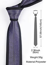 abordables Cravates et nœuds papillon pour hommes-Cravate étroite de 6 cm pour homme - motif à rayures, fleurs, carreaux, élégante cravate en soie tissée pour les affaires, les mariages et les événements formels