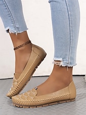 preiswerte Damenhausschuhe und -halbschuhe-Damen-Slipper mit Strasssteinen – glitzernde, ausgehöhlte flache Schuhe zum Gehen und Autofahren