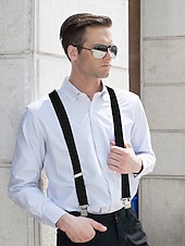 preiswerte Krawatten &amp;amp; Fliegen für Herren-Herren Hosenträger mit Gummiband und Metallclip, verstellbar – klassisch und vielseitig, geeignet für modebewusste Business- und semi-formelle Anlässe