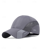 levne Pánské klobouky-pánská lehká prodyšná golfová čepice - rychleschnoucí sportovní čepice se síťovaným panelem, UV ochrana, nastavitelná pro outdoorové aktivity, běh, tenis a golf