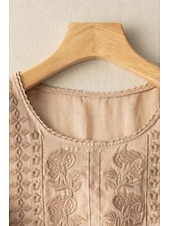 preiswerte Wesentliche Falsche Hemden-Damen Hemd Bluse Kunstbaumwollleinen Netz Einfach Modern Halbarm Rundhalsausschnitt Normale Oberteile Täglich Ferien Ausgehen Blau Weiß Gelb Purpur Khaki Sommer