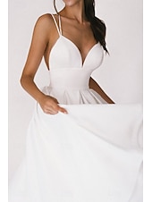abordables Robes de Diplôme-Femmes Robe Midi Robe Blanche Robe de remise des diplômes Robe Nuisette Mode Anniversaire Remise des Diplômes Sortir Coupe régulière Uni Sans manches Bretelles spaghetti Noir Blanche Rouge Vert Été
