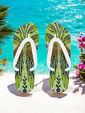 economico Infradito da Vacanza-infradito etniche boho da donna - sandali da spiaggia con motivo tribale vintage, comode pantofole estive per viaggi e festival