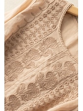 preiswerte Wesentliche Falsche Hemden-Damen Hemd Bluse Kunstbaumwollleinen Netz Einfach Modern Halbarm Rundhalsausschnitt Normale Oberteile Täglich Ferien Ausgehen Blau Weiß Gelb Purpur Khaki Sommer