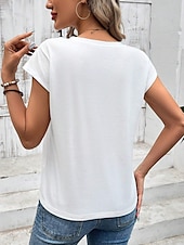 billige Humor og sitater tanktopp-Dame Camisole Tank Top Grafisk Bokstaver Stilfull Fritid Ermeløs V-hals Vanlige topper Daglig Trykt mønster Hvit Sommer